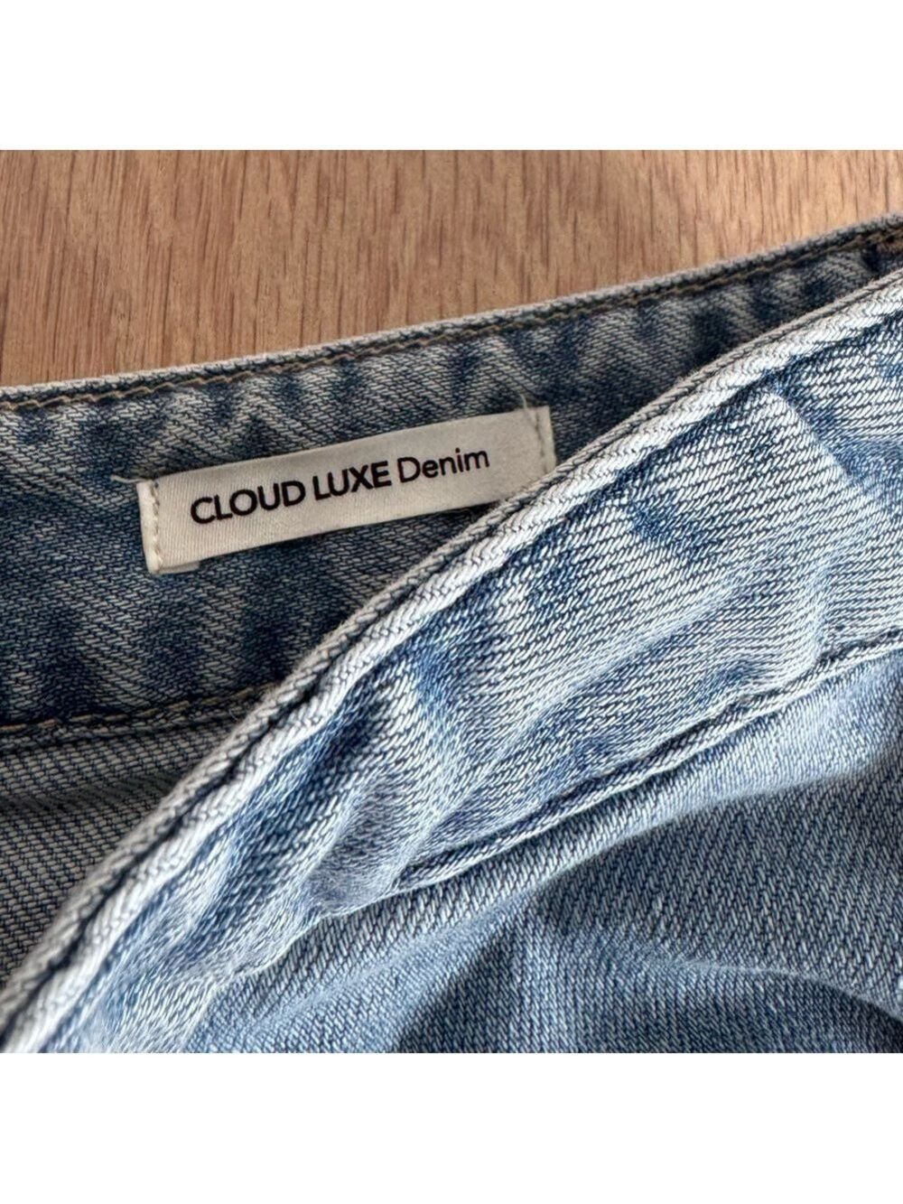 Oat New York Cloud Luxe Denim Jeans Light Wash Size 10 - Picture 6 of 8